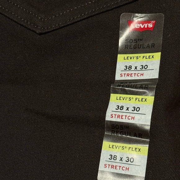 Levi's‎ 505 Regular Fit Stretch Straight Leg Jeans ~ Levi's Flex ~ Men's 38 x 30 - Picture 5 of 9